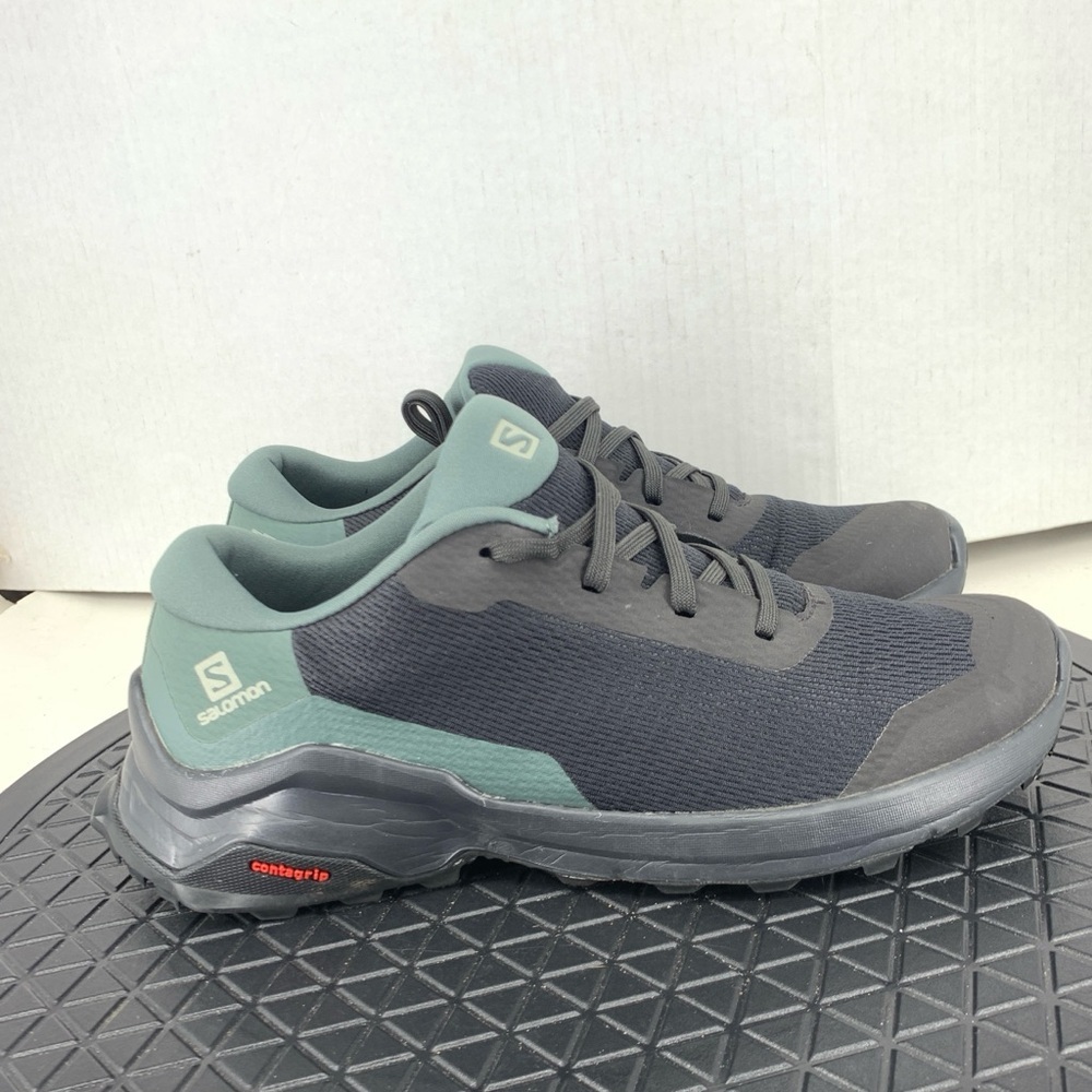 Salomon Sneakers Women Size 7 Shoes X Reveal Hiking‎ Blue Mesh Contagrip Tie